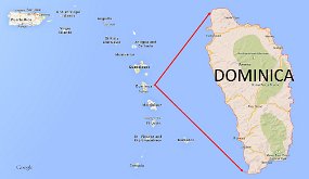 Dominica+Map